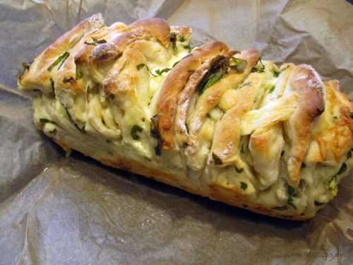 Zupfbrot Käse-Bärlauch
