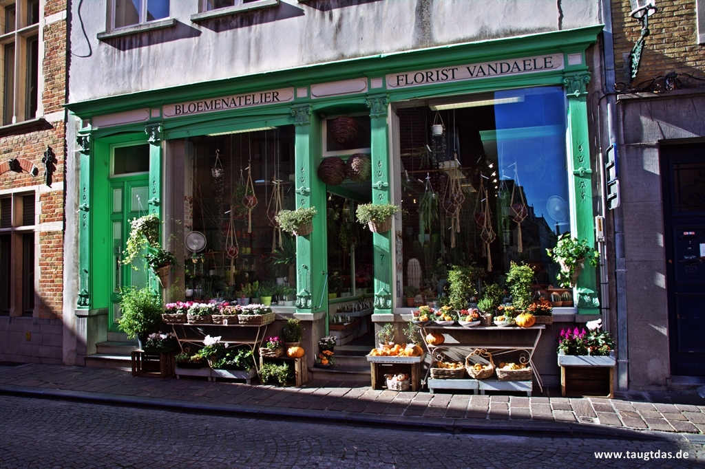 Blumenladen in Belgien