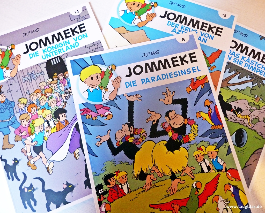 Verschiedene Bände Comics