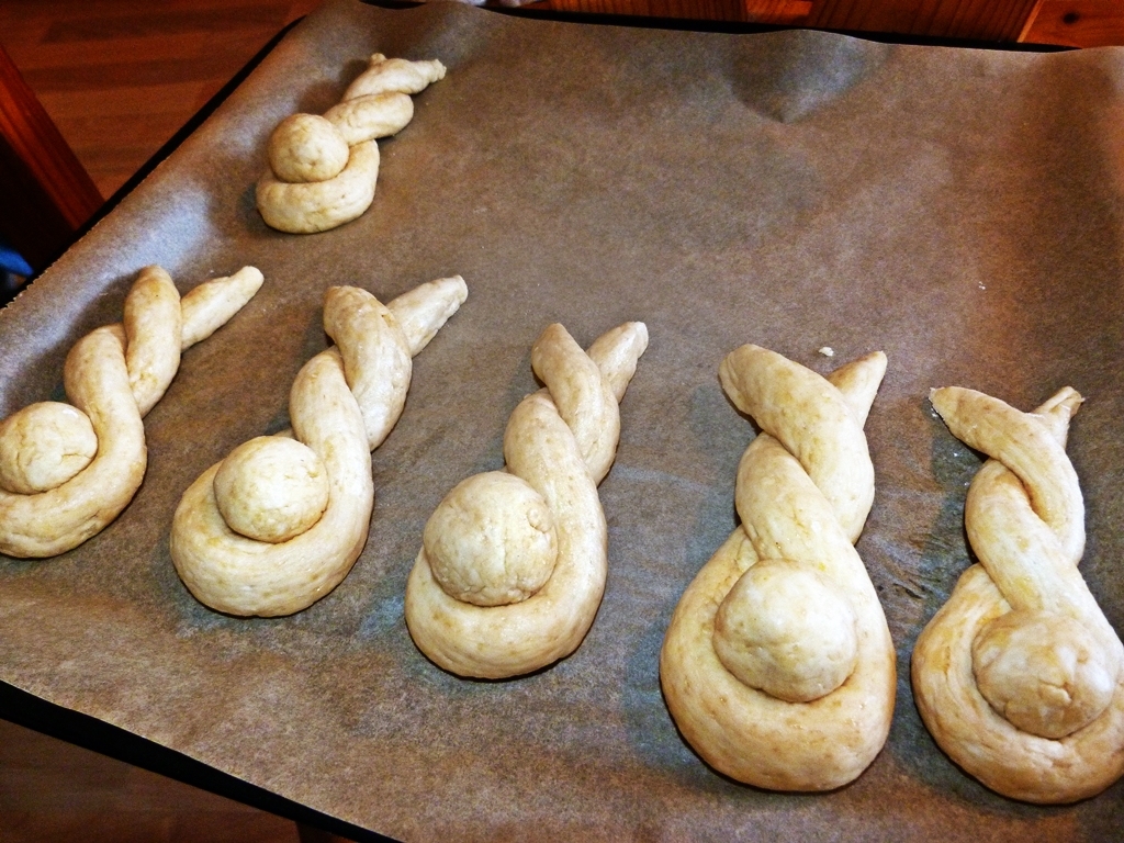 Dinkelhasen auf dem Backblech
