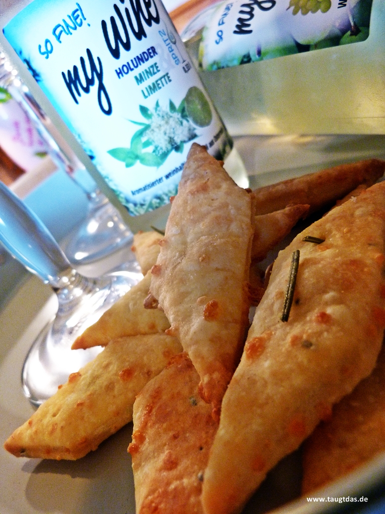 selbstgemachte Cracker und mywine