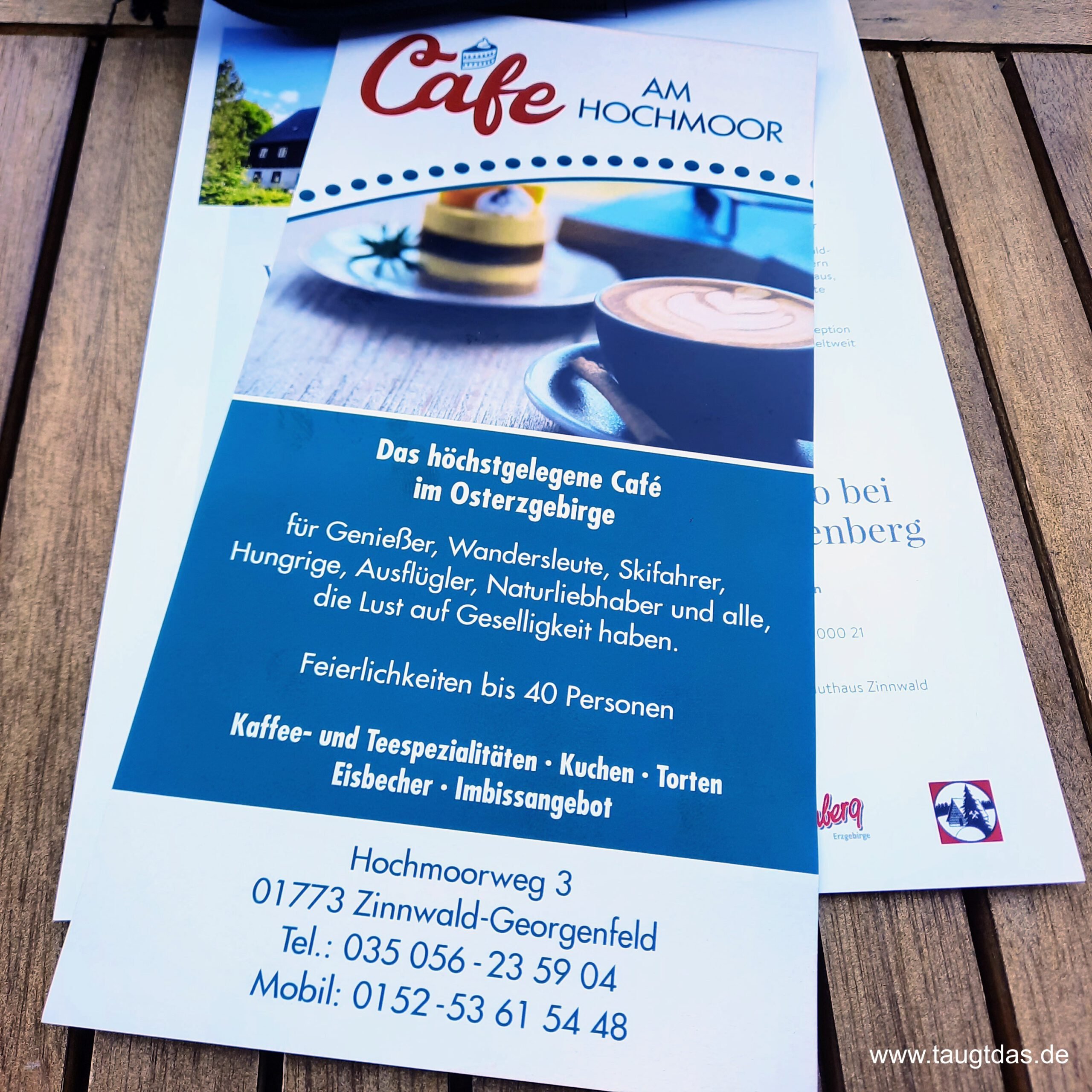 Flyer Café Hochmoor